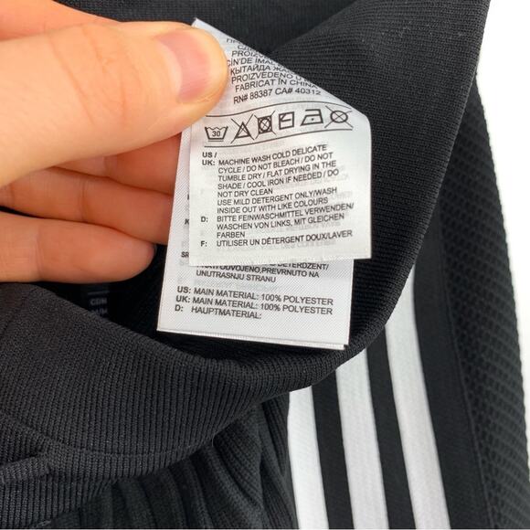 NWT ADIDAS Primeknit Pleated Pant Black White M - Picture 8 of 12